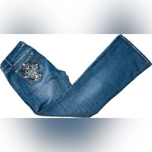 Soundgirl Boot cut Jeans with Embellished Pockets